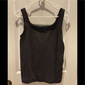 Soma Black and White Polk A Dot Supportive  Tank